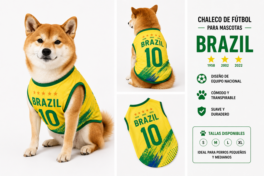 Camiseta Mundialera Brasil | MeganPaw